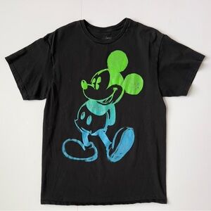 Disney Tee with Green and Blue Mickey Mouse